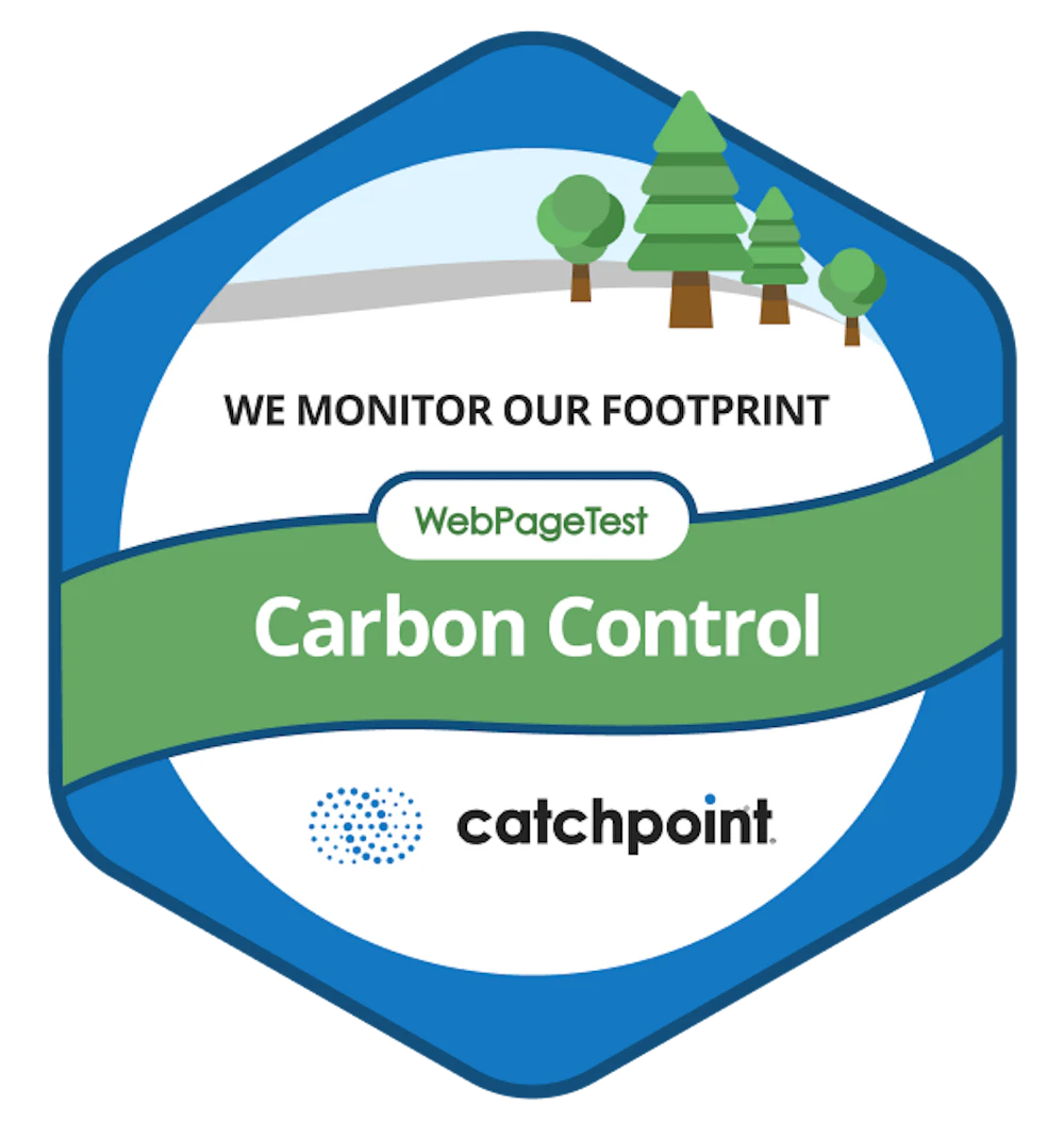 Badge displaying our Carbon Control efforts