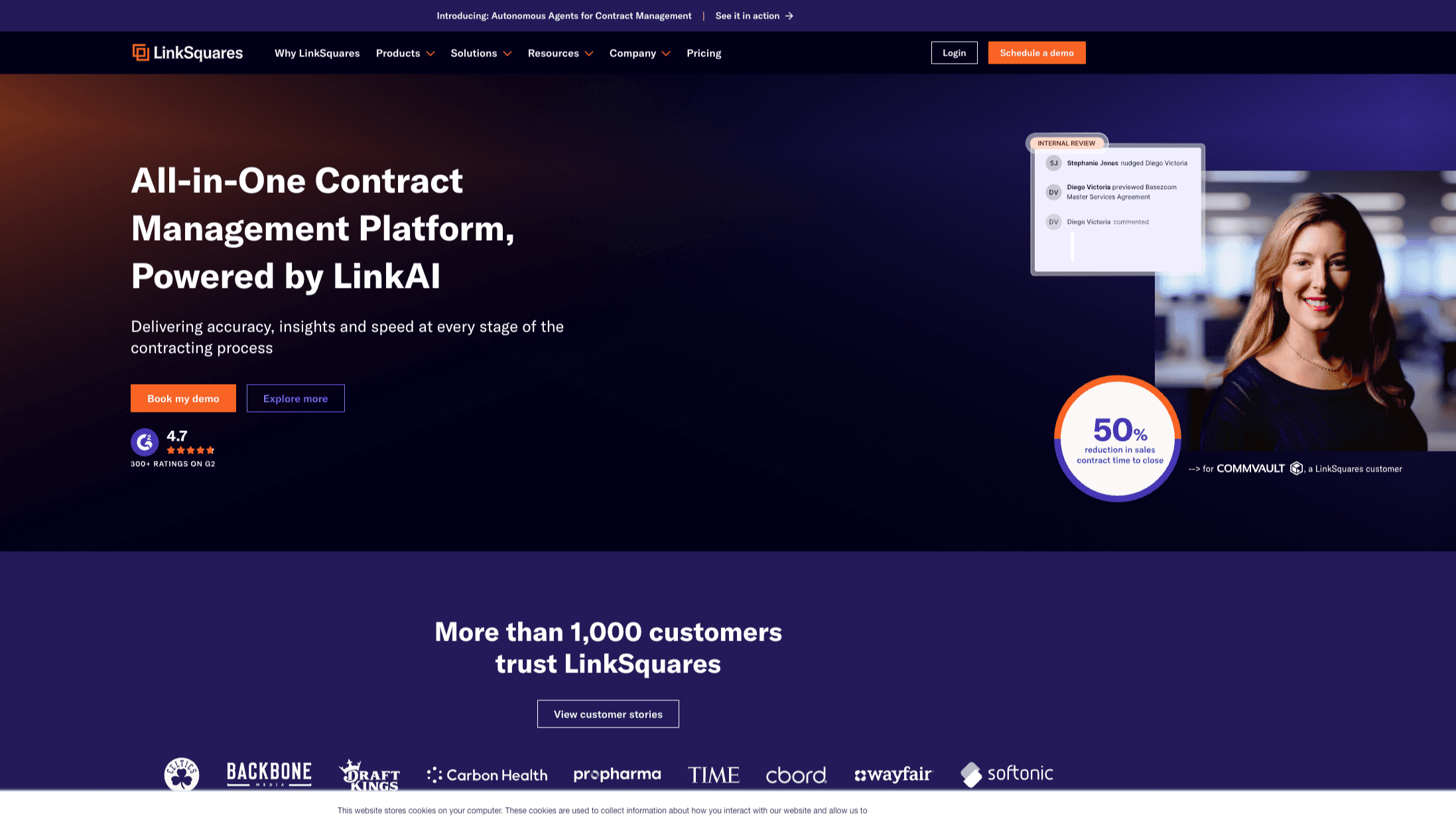 All-in-One Contract
Management Platform, Powered by LinkAI
Delivering accuracy, insights and speed at every stage of the contracting process