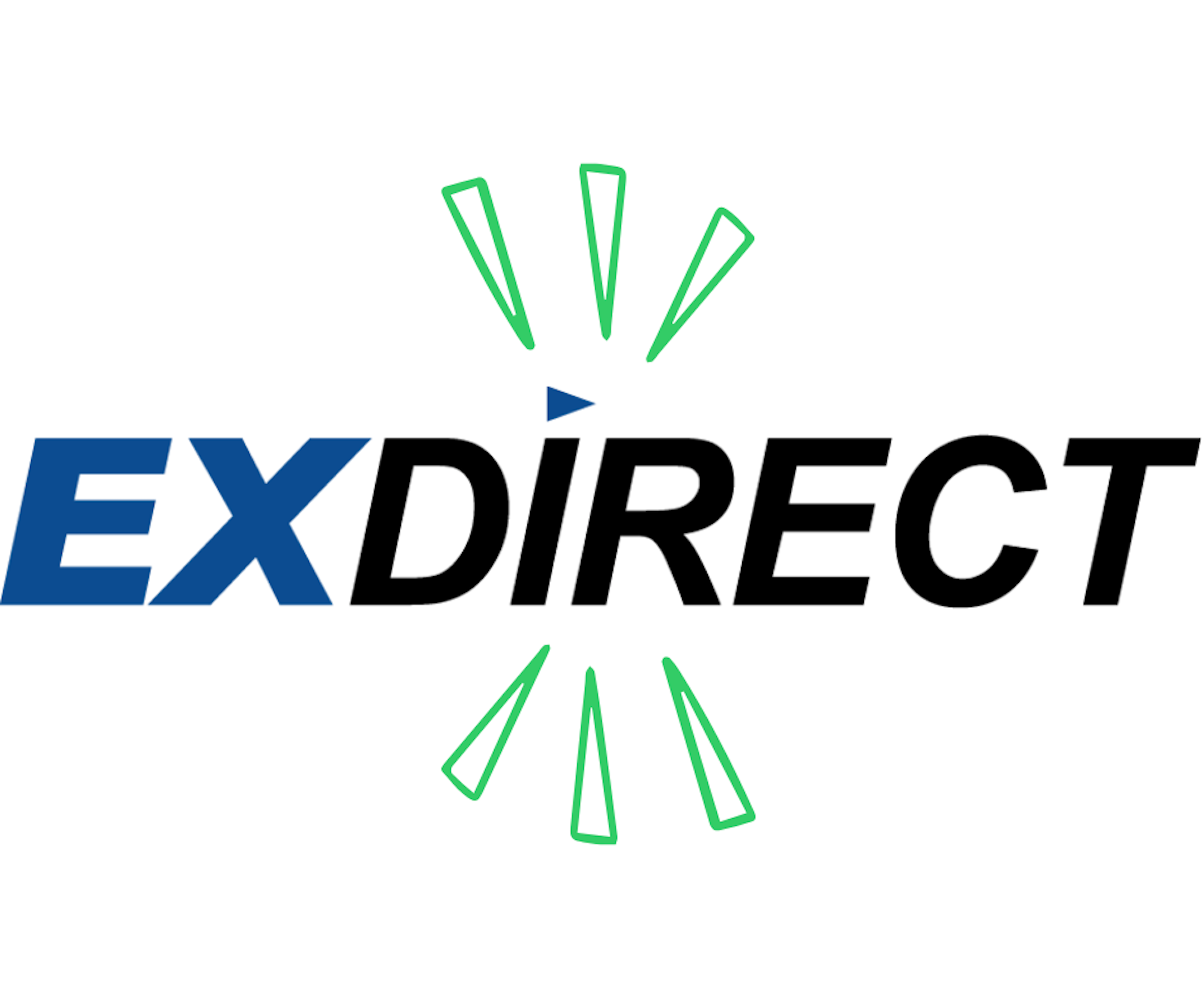 exdirect logo with a green doodle for emphasis