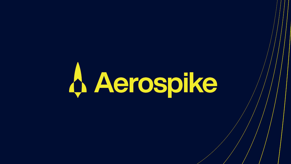Aerospike Logo on Blue Background